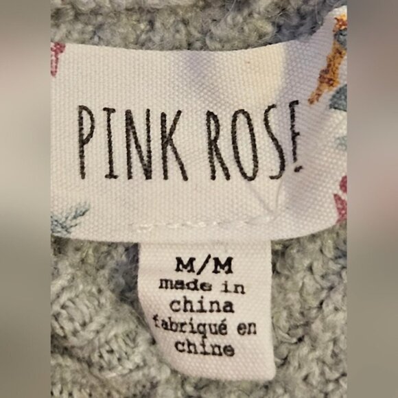 Light Blue Knit Deep V-Neck Sweater By Pink Rose - Picture 9 of 10